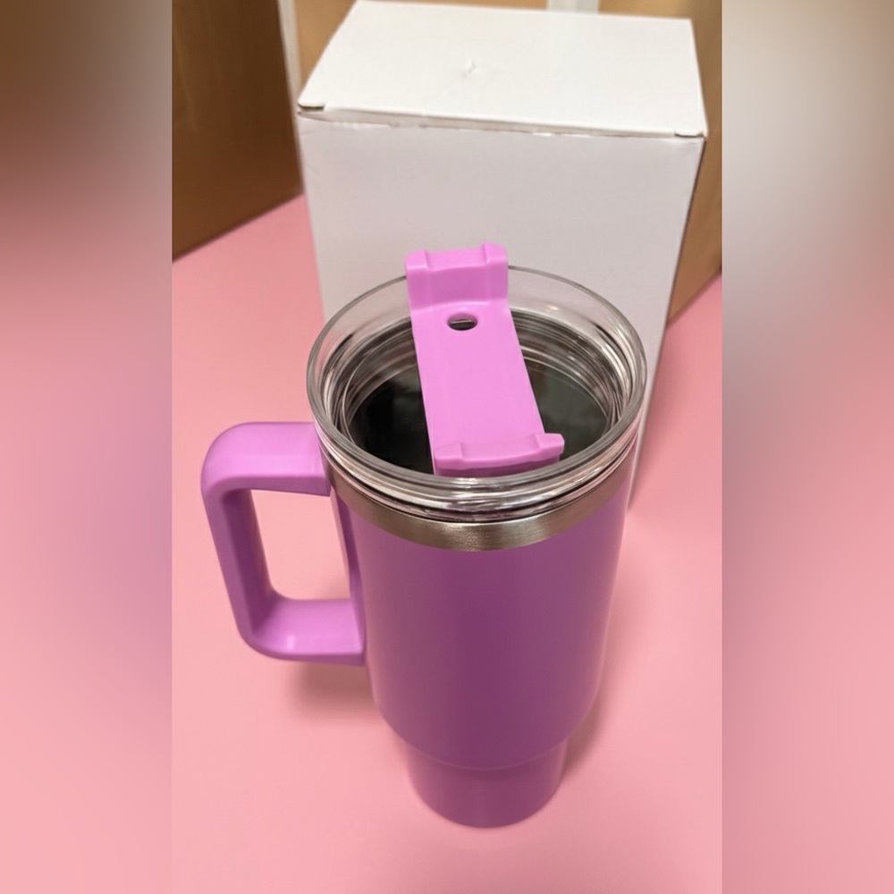 40oz Stainless Steel Travel Mug Vacuum Insulated Water Bottle Purple  NIB